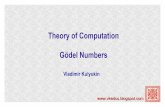 Theor of Computation (Fall 2014): Godel Numbers