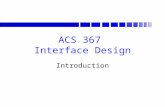 Lecture (Interface Design Introduction)
