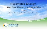 Renewable Energy: Wind, Solar Thermal, Photovoltaics