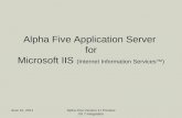 Alpha Five v11 and IIS support