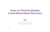 How to Find Profitable Lead Generation Sources