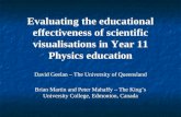 Evaluating the effectiveness of scientific visualizations in physics