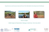 Experiences and lessons learned from The Nile Basin Development Challenge