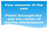 Four seasons of the year in Ostrów Wielkopolski
