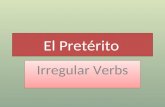 Irregulares en el Pretérito (Spanish)