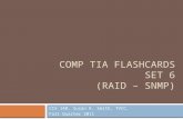 Comp Tia Flashcards Set 6 (25 cards) RAID - SNMP