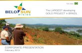 Belo Sun Presentation February 2013