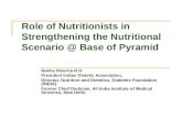 Role of Nutritionists in Strengthening the Nutritional Scenario