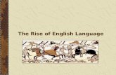 Eng 109  the rise of english