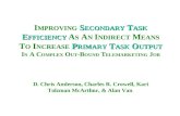 IMPROVING SECONDARY TASK EFFICIENCY AS AN INDIRECT MEANS TO ...