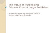 The Value of Purchasing E-books From A Large Publisher
