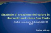 Strategie di creazione di valore: due banche italiane a confronto