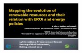 Mapping the evolution of renewable resources and their relation with EROI and energy policies
