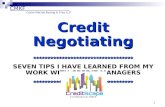 Credit Negotiating, 2014 CreditScape, Western Region Credit Conference Seminar Slide Deck, sponsored by Credit Management Association.