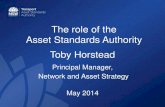 Toby Horstead - Transport for NSW - The role of the Asset Standards Authority
