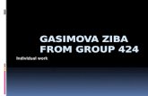 Gasimova ziba from group 424