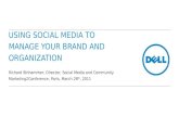Using social media to manage your brand