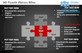 3d puzzle pieces misc powerpoint presentation templates.