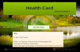 Health card preparation guide of aquatic body
