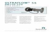 Kamstrup ultraflow 54 ultrasonic flow meter, multical heat meter, thermal heat meter, rhi compliant   dn 150 - 250 spec sheet