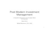 Post Modern Investment Management