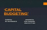 Capital budgeting’ OF FINANCIAL MANAGEMENT