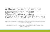 A rank based ensemble classifier for image classification