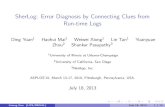 SherLog:  Error Diagnosis Through Connecting Clues from Run-time Logs