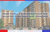 3BHK Brand New Flat For Sale in Stavan Avisha Near Seema Hall, Anand Nagar Road, Jodhpur-Ahmedabad
