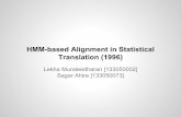 Paper Presentation: HMM-based Alignment