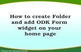 Prism odk forms_adding_folderandwidgets