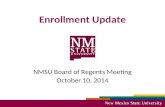 October 2014 Enrollment Update