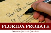 Florida Probate: Frequently Asked Questions
