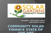 Joy Hughes, Solar Gardens Finance presentation at SF Bay Area Community Solar Confluence, 5-23-12