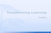 Transforming Learning Departmental Feedback