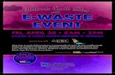 Celebrate Earth Day with E-Waste Event on Friday April 20 (8am-2pm)