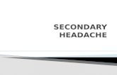 Secondary headache
