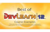 Best of DevLearn 12 course samples