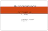 My neighborhood La luisa
