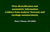 Firm diversification and asymmetric information: