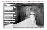 Guideline for choosing your wedding dress