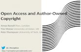 Open access and author owned copyright--16 aug