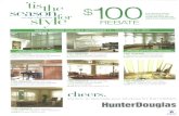 $100 Rebate For Your Window Treatments | Hunter Douglas | Blinds or Shades NYC