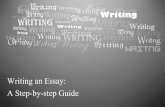 Writing an Essay: A Step-by-step Guide