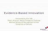 Evidence based-innovation