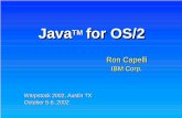 WarpStock 2002 - Java on OS2 - Ron Capelli