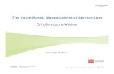 The Value-Based Musculoskeletal Service Line