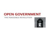 Open government the peaceable revolution