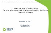 Development of Safety Case for the Wolsong LILW disposal facility in Korea