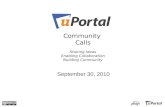 uPortal Community Call September 30, 2010